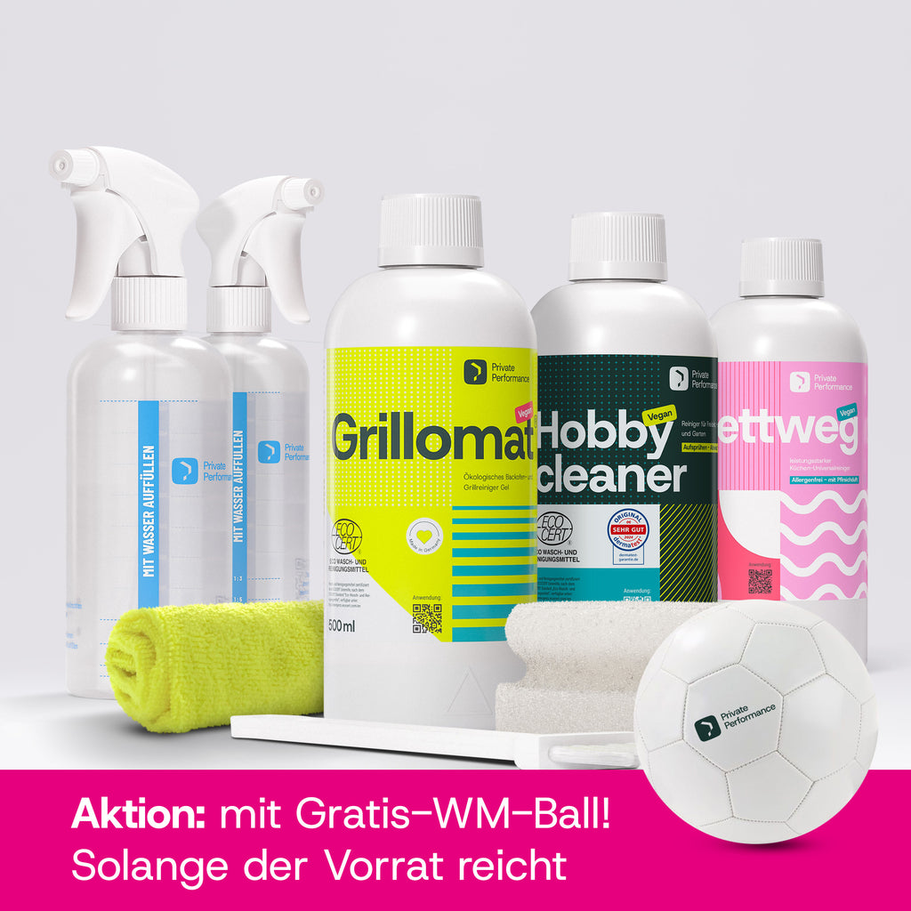 Reinigungs-Einsteigerset – Das Kraftpaket gegen Fett, Grillreste & Alltagsschmutz + Zubehör