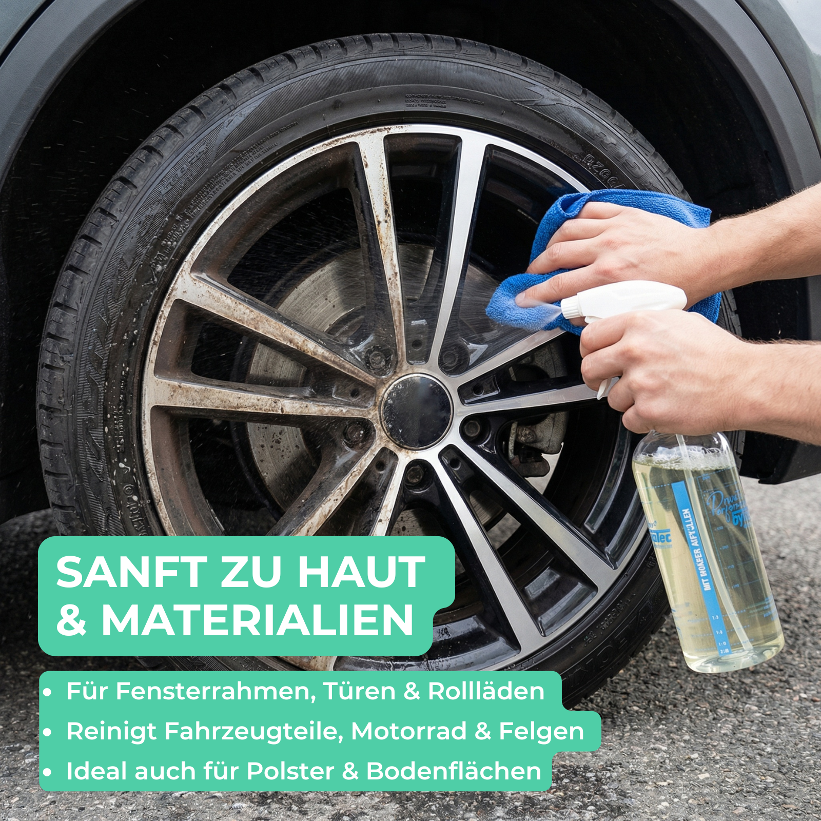 Hobbycleaner Anwendung Autofelge