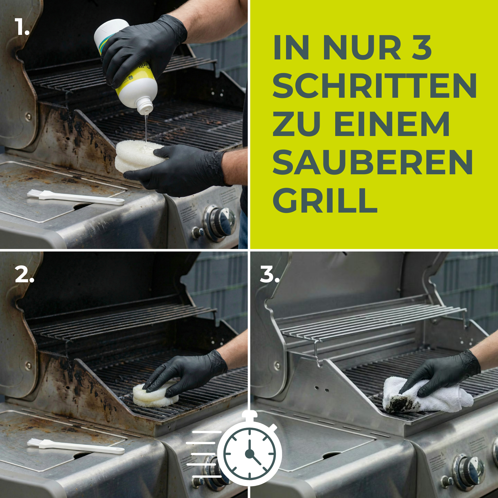 Grillomat Anwendung Schritt für Schritt
