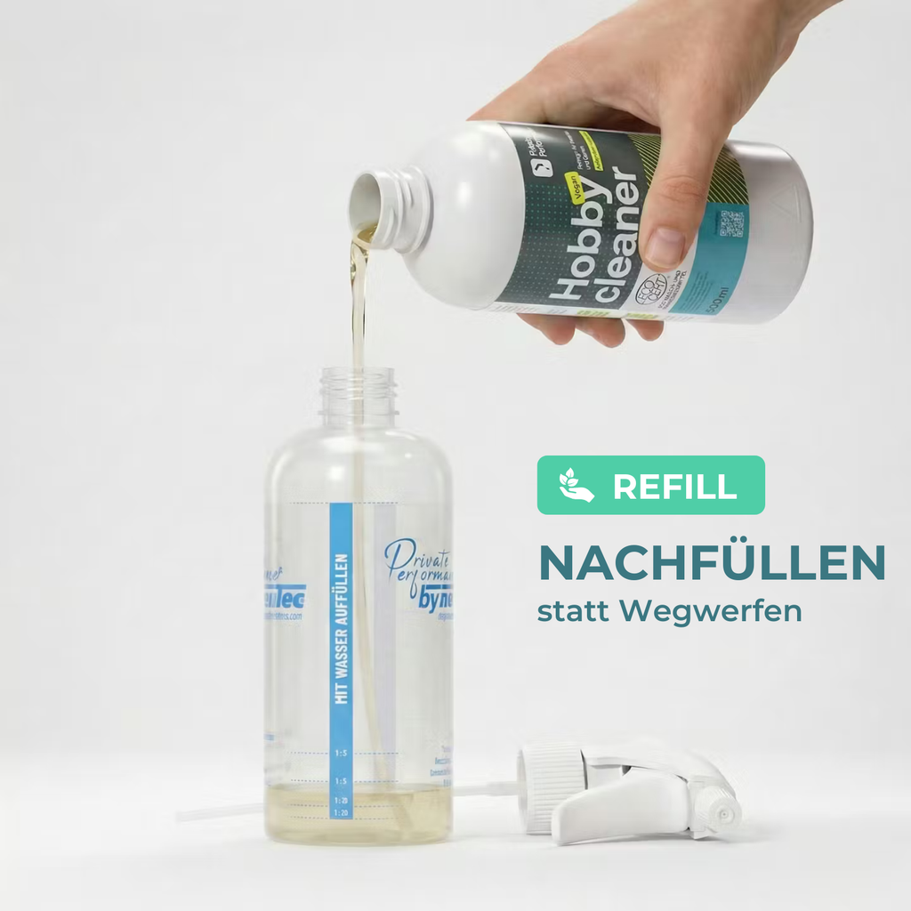 Hobbcleaner in Dosierflasche abfüllen